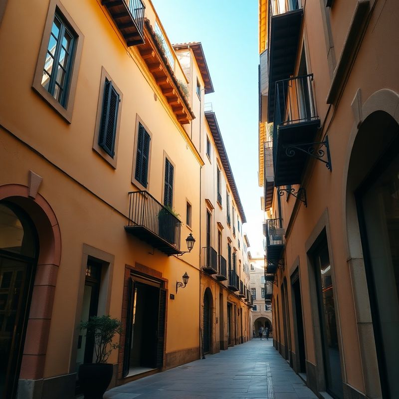Vista de la Carrer de Sant Miquel en el casco antiguo de Palma