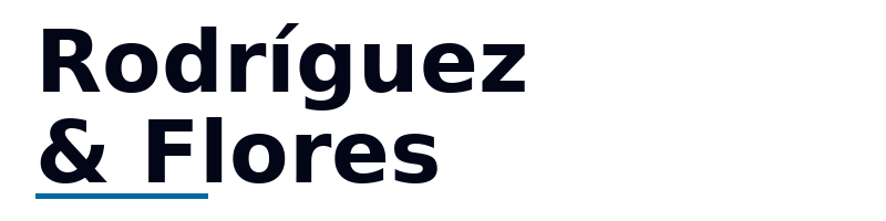 Rodríguez & Flores logo